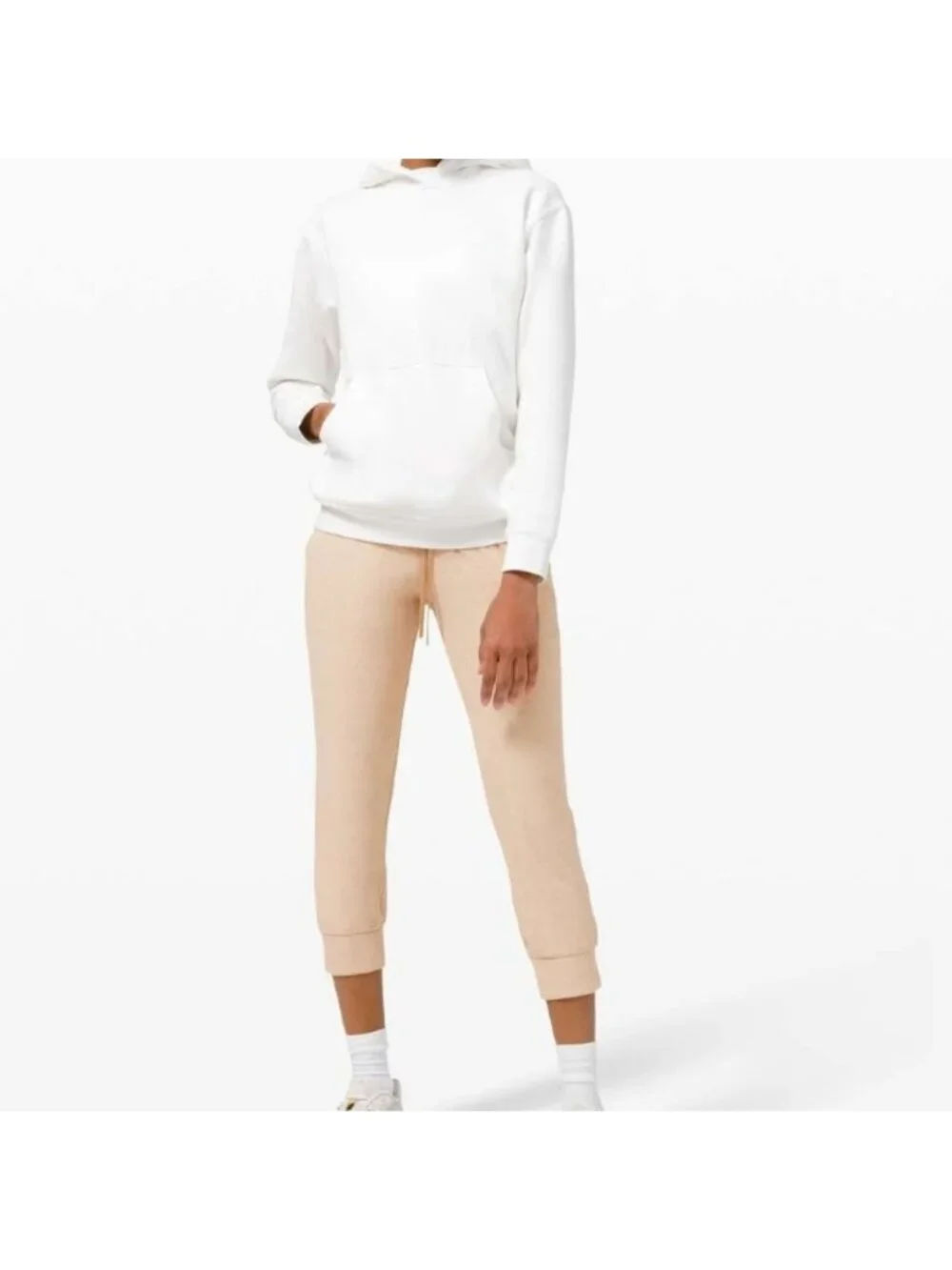 Lululemon Ready to Rulu Jogger Crop Heathered Cafe Au Lait